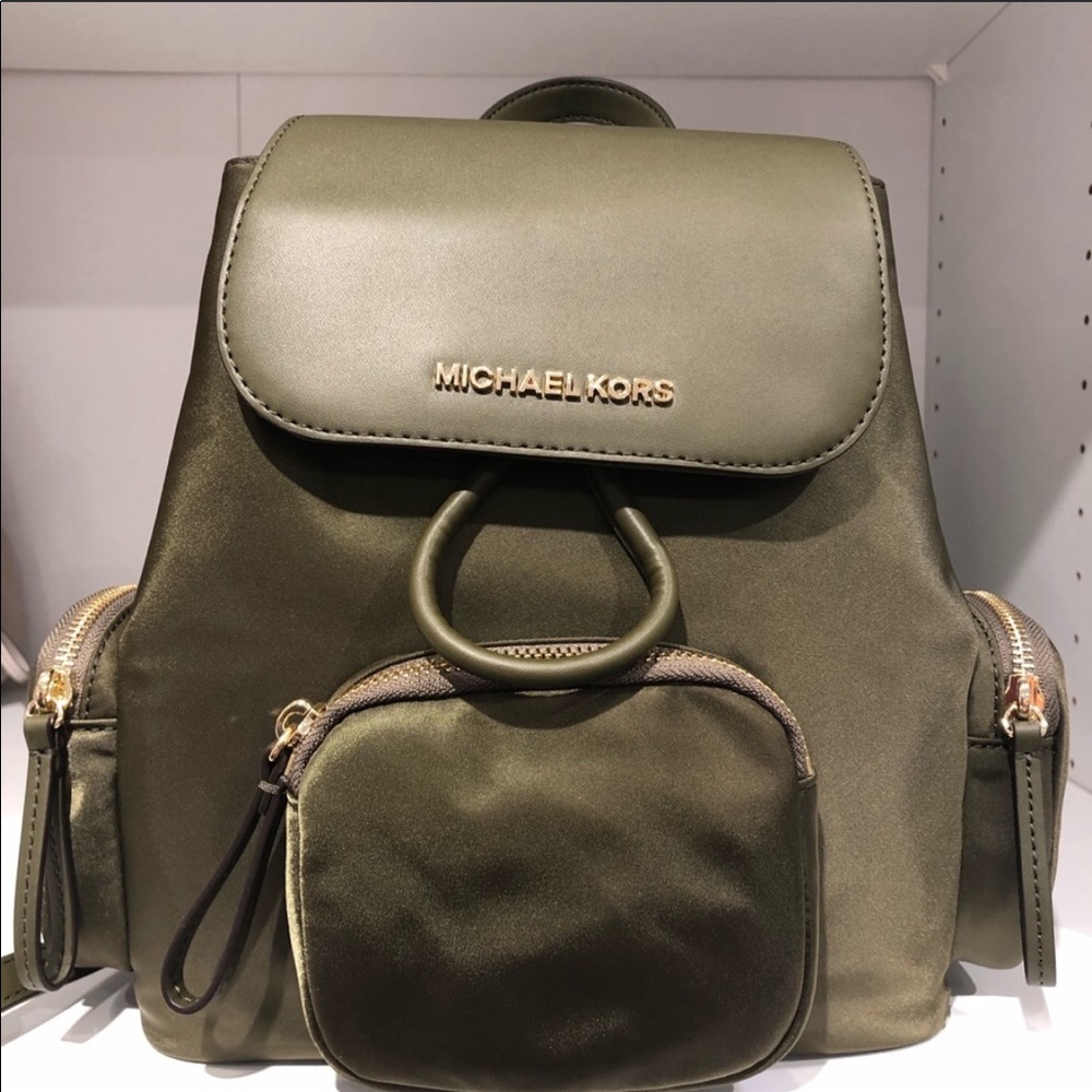 NWT Olive green  Michael Kors Large Back Pack